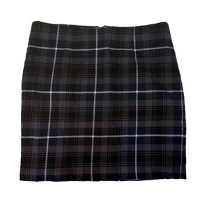 Tommy Hilfiger Women’s Lined Plaid Cotton-Blend Mini Skirt Size 4 Dark Academia